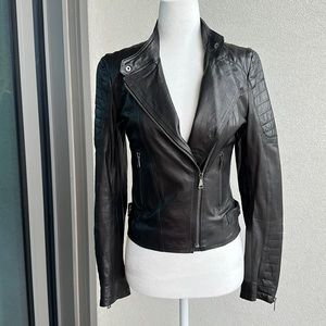 Lather jacket. Black. Size 38. Excellent condition